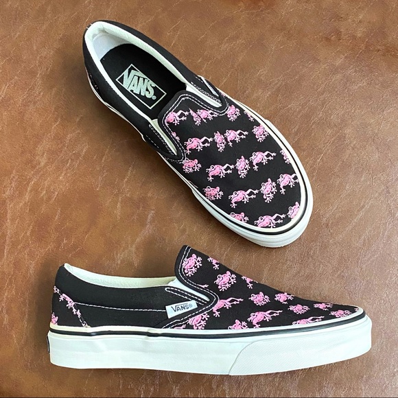 Vans | Shoes | Vans Black Pink Canvas 